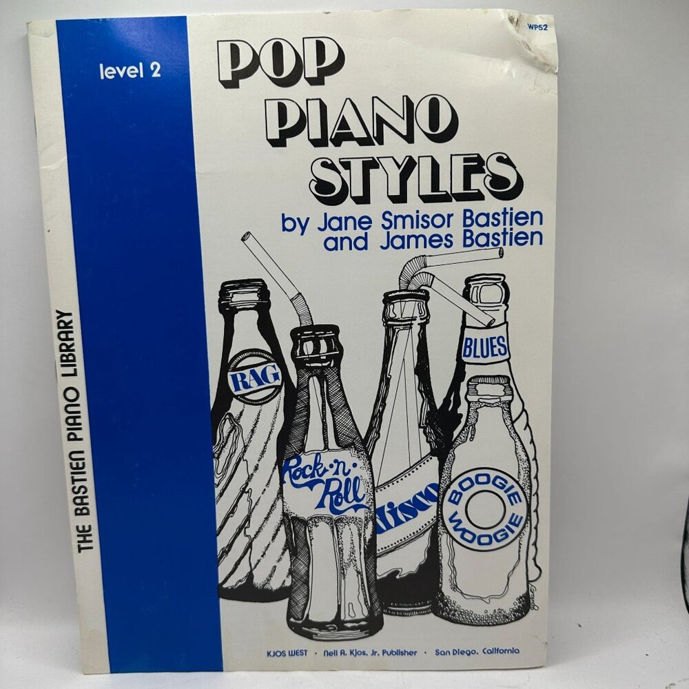 Pop Piano Styles Level 2 By Jane Smisor Bastien & James Bastien Music Book